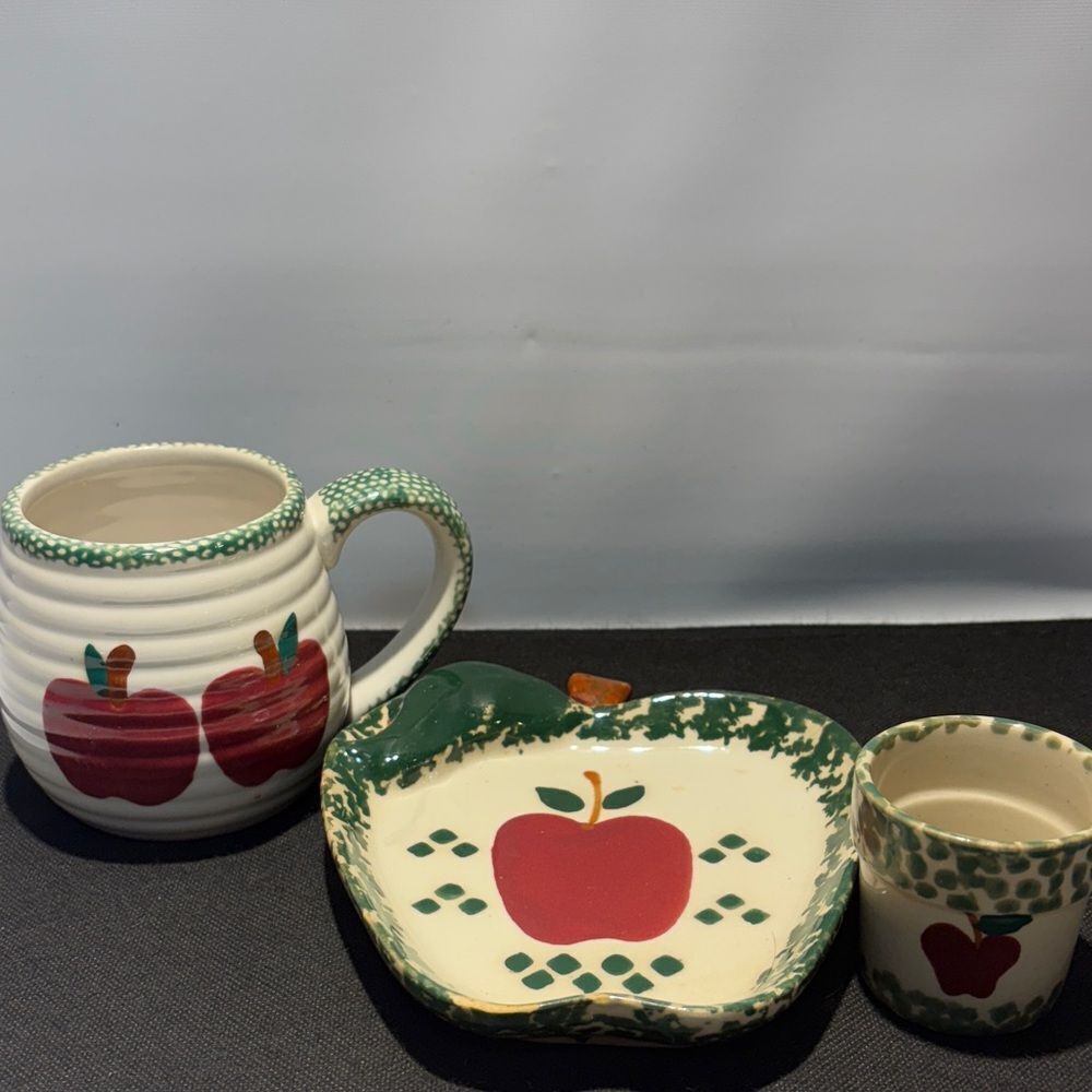 Apple Design Ceramic Kitchen Set - Picture 2 of 10